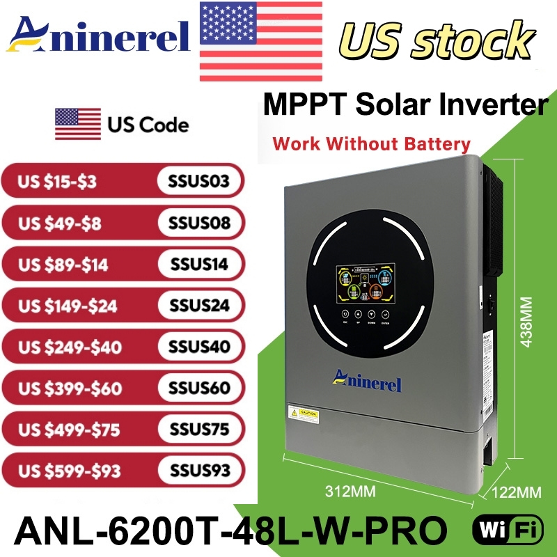 Aninerel 6.2KW 48V Hybrid Sola - Drone Solar Charger 리뷰 및 가격