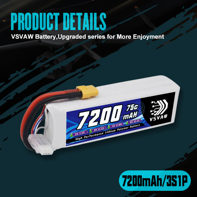 VSVAW 3S Lipo Battery 11.1V 72 - Drone Battery Adapter 리뷰 및 가격