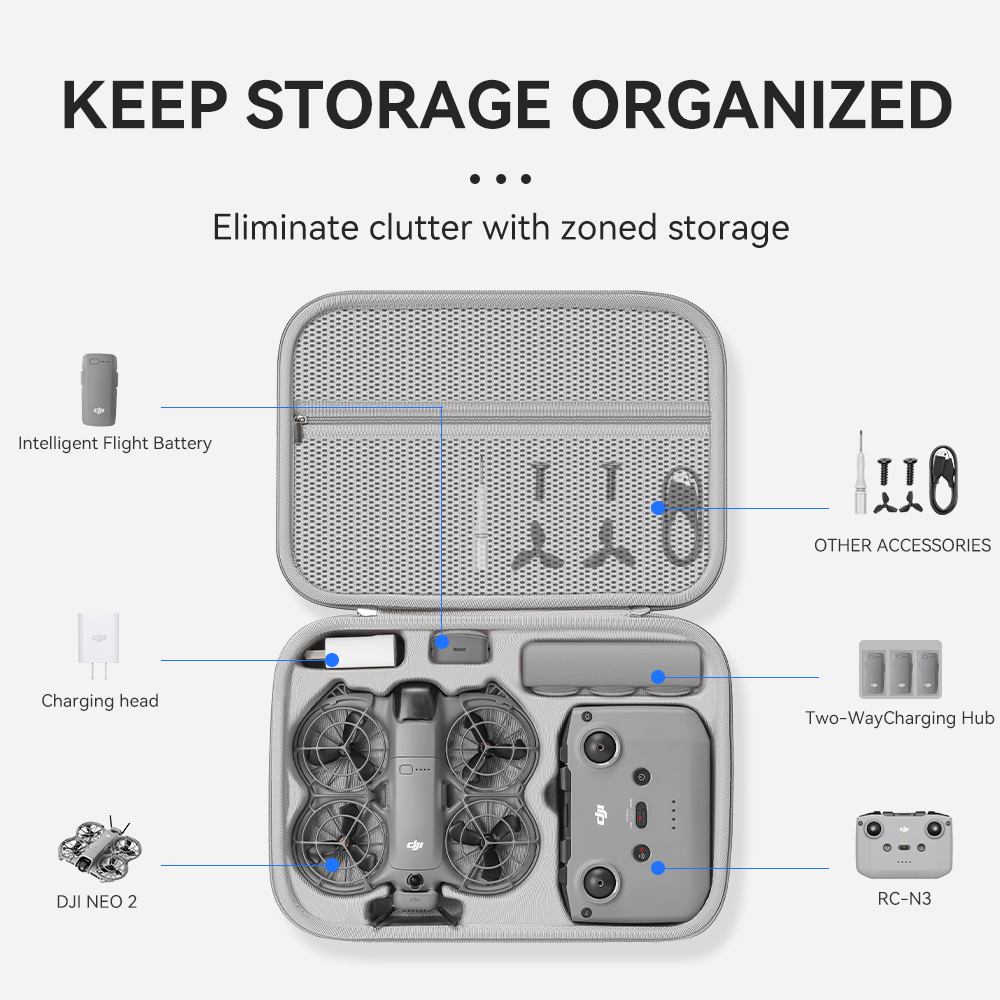XFJI Travel Organizer Bag for  - Drone Hard Shell Case 리뷰 및 가격