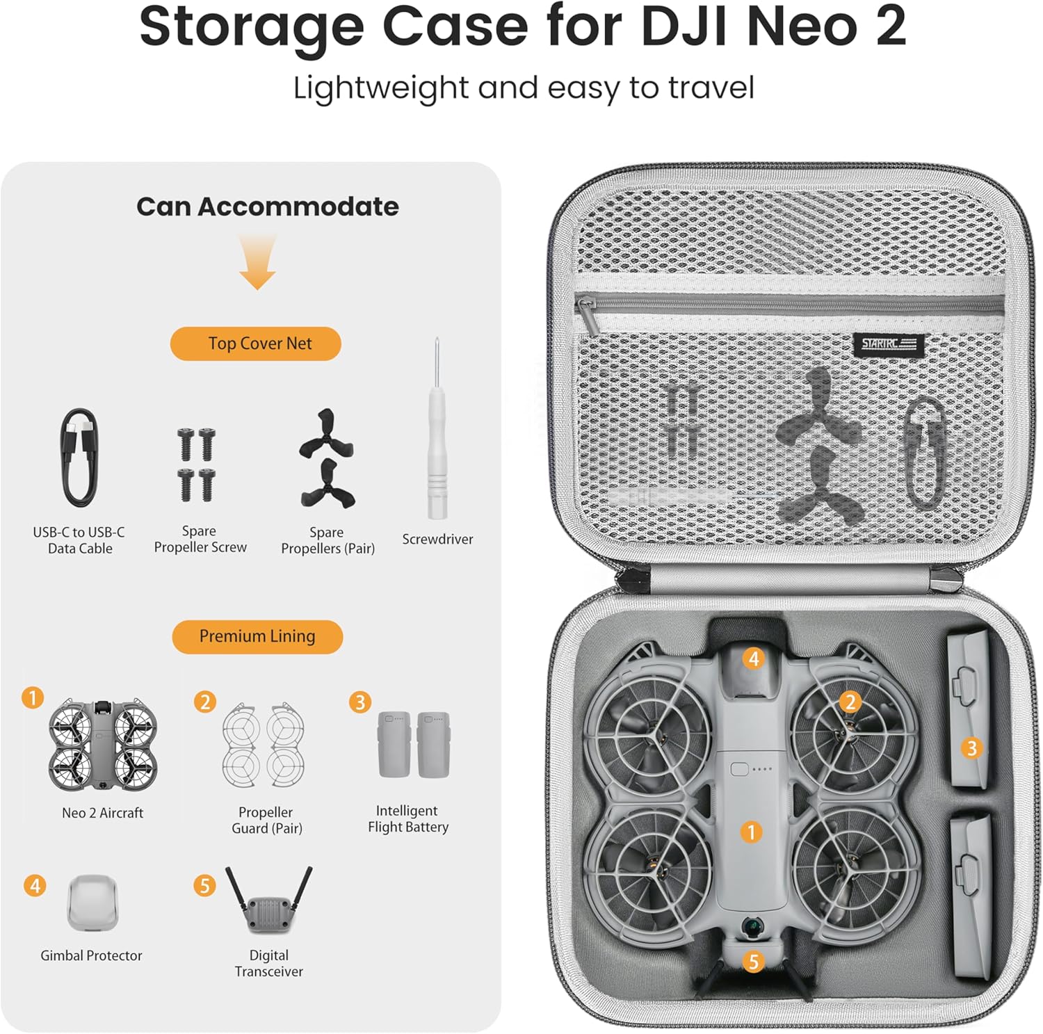 STARTRC Neo 2 Portable PU Shou - Drone Carrying Case 리뷰 및 가격