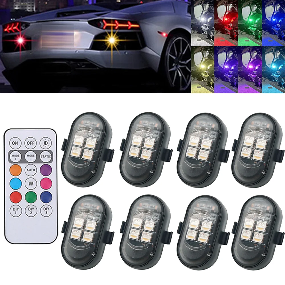 1-8PCS USB Rechargeable Waterp - Drone Strobe Light 리뷰 및 가격