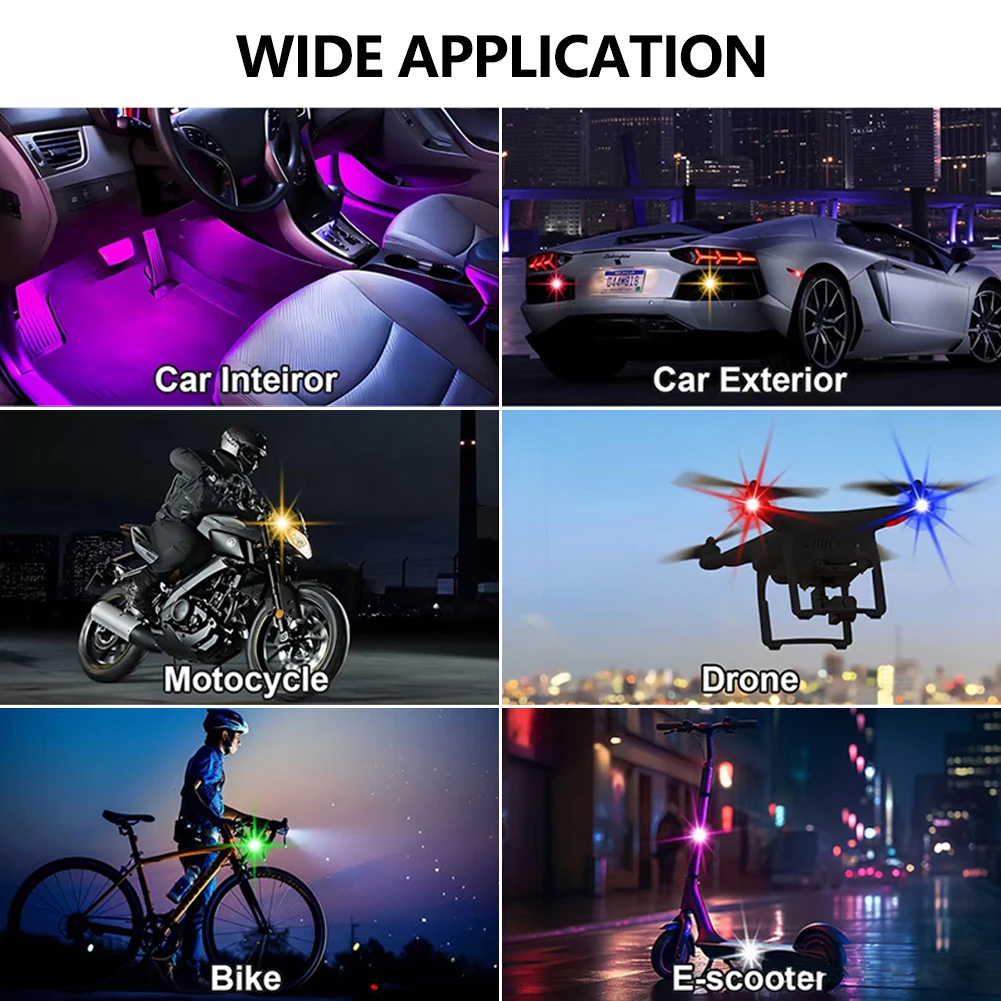 1-8PCS USB Rechargeable Waterp - Drone Strobe Light 리뷰 및 가격