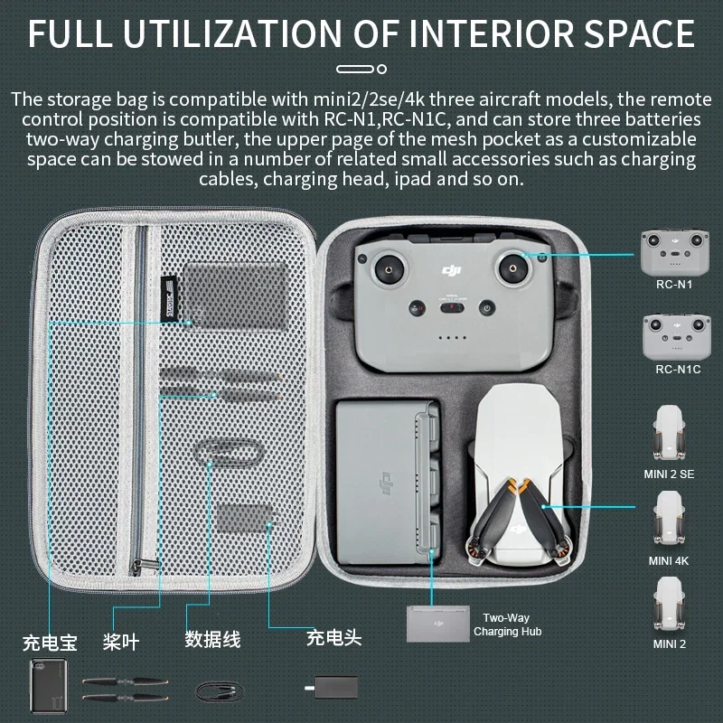 Mini 2 Shoulder Bag PU Portabl - Drone Carrying Case 리뷰 및 가격