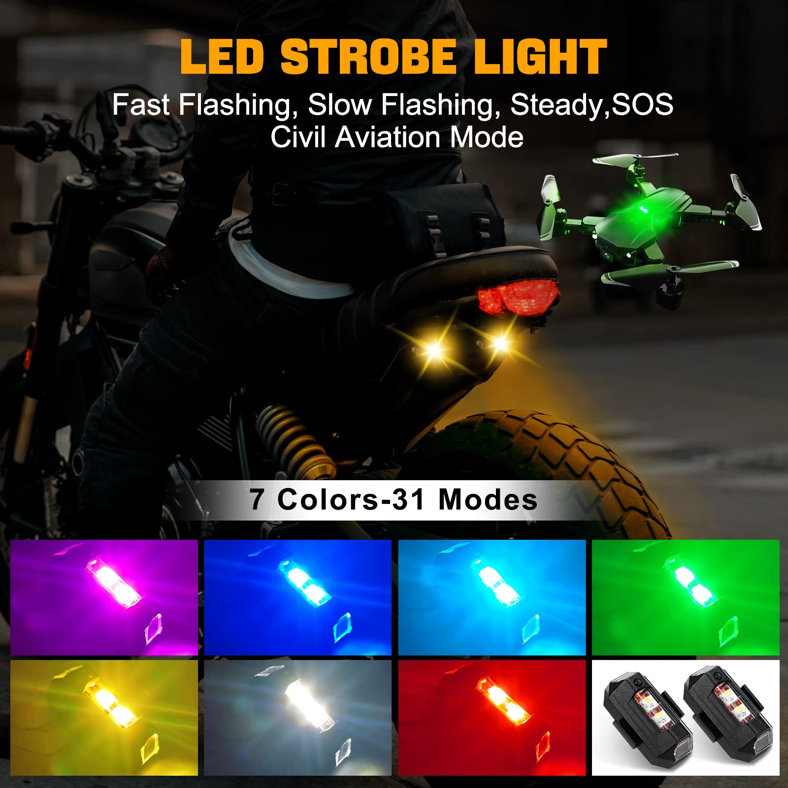 Motorcycle Lights Drone Strobe - Drone Strobe Light 리뷰 및 가격