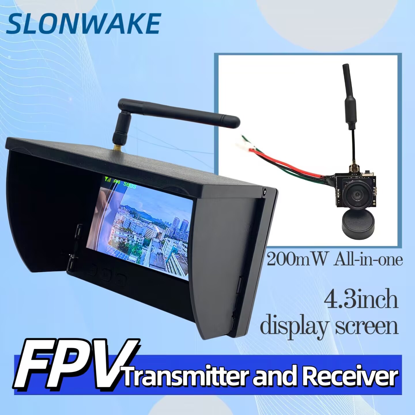SLONWAKE 5.8G Analog Video Tra - Drone Controller Screen 리뷰 및 가격