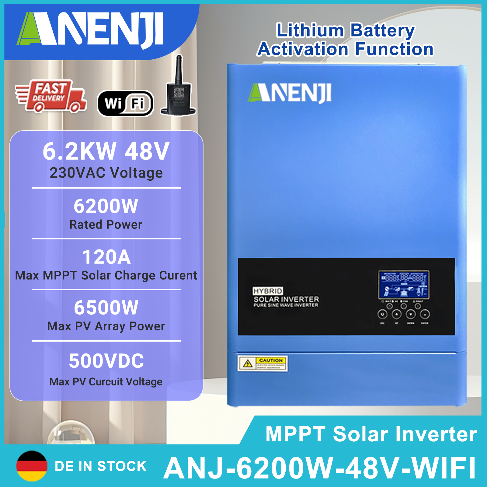 4KW 6.2KW Hybrid Solar Inverte - Drone Solar Charger 리뷰 및 가격