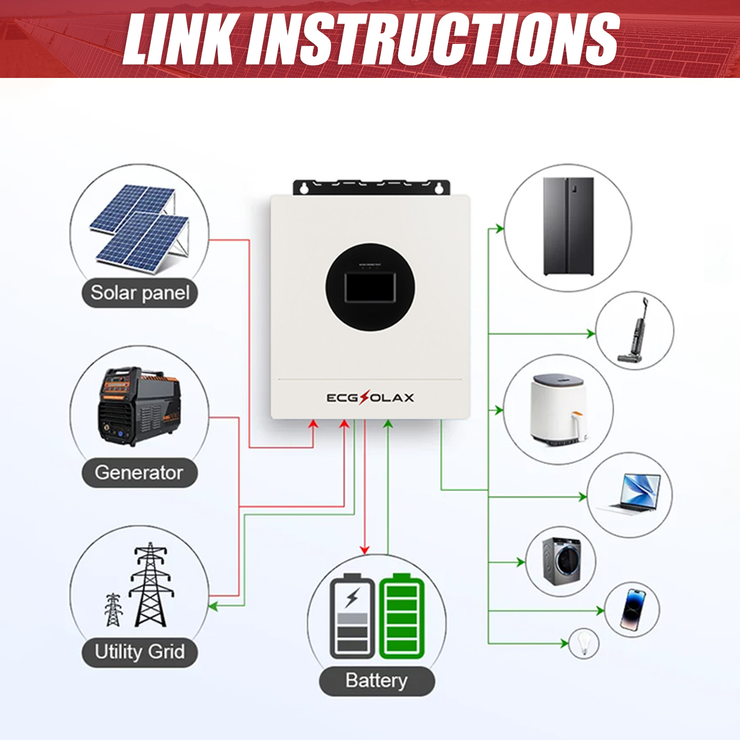 ECGSOLAX 7KW Hybrid Solar Inve - Drone Solar Charger 리뷰 및 가격