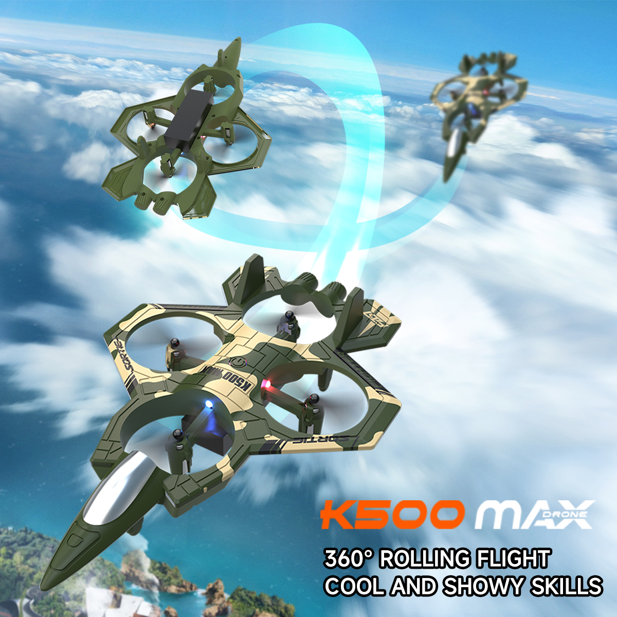 AXNEN K500 MAX RC Plane Fighte - Drone Beacon Light 리뷰 및 가격