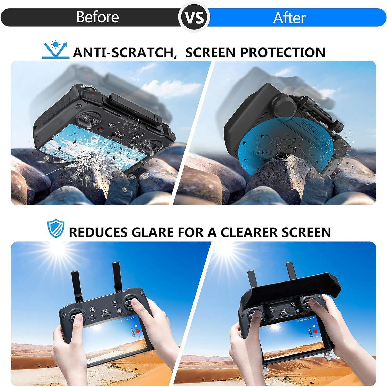 2-in-1 Sun Hood & Joystick Cov - Drone Sun Shade 리뷰 및 가격