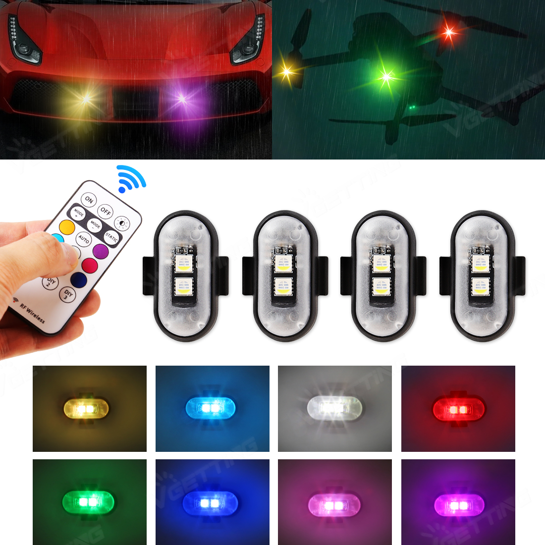 4Pcs Mini Drone Strobe Light 8 - Drone Strobe Light 리뷰 및 가격