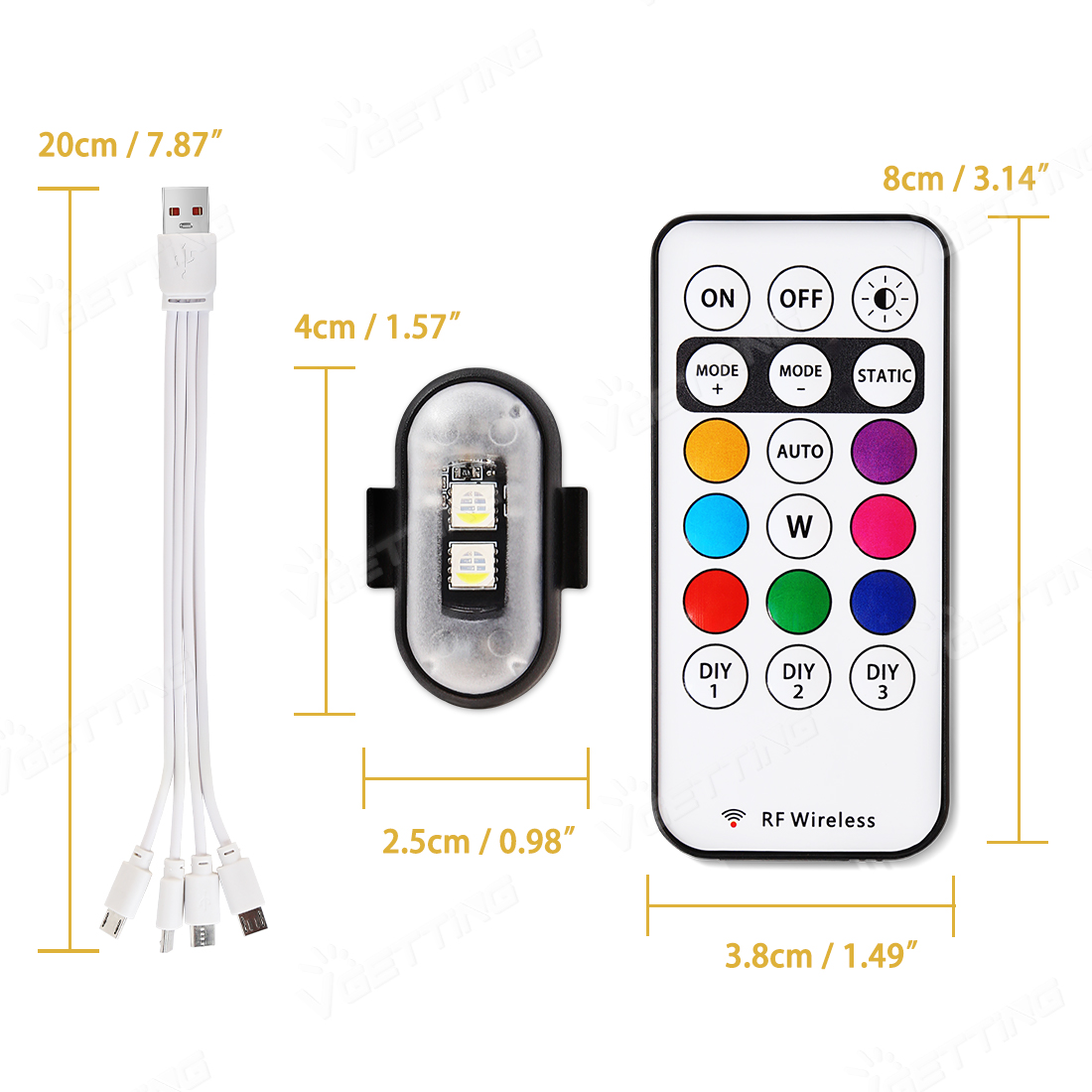 4Pcs Mini Drone Strobe Light 8 - Drone Strobe Light 리뷰 및 가격