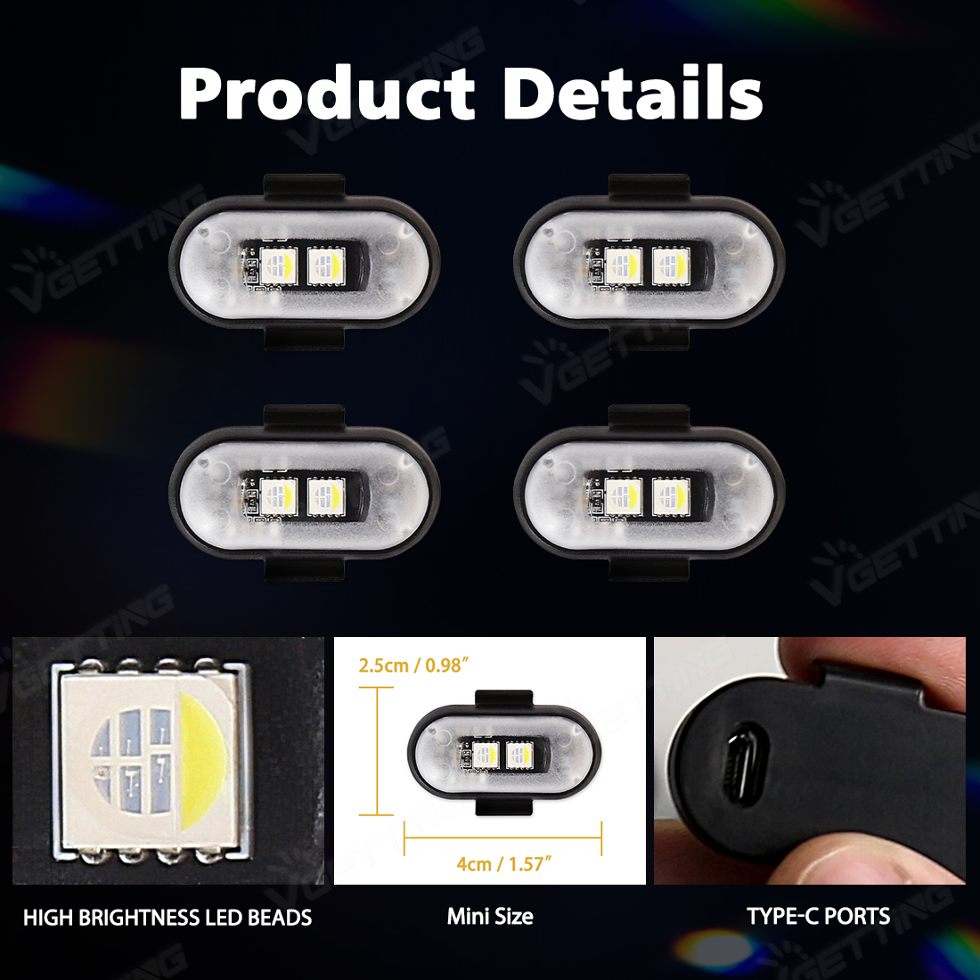 4Pcs Mini Drone Strobe Light 8 - Drone Strobe Light 리뷰 및 가격