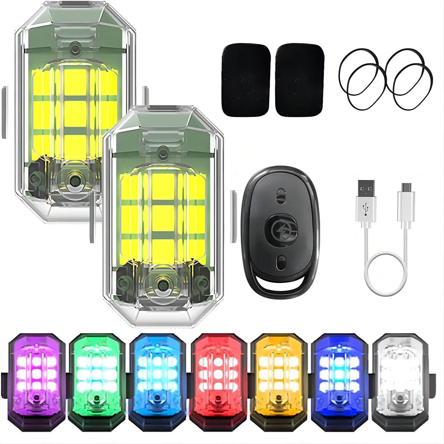1/2/4Pc Remote Motorcycle Ligh - Drone Strobe Light 리뷰 및 가격