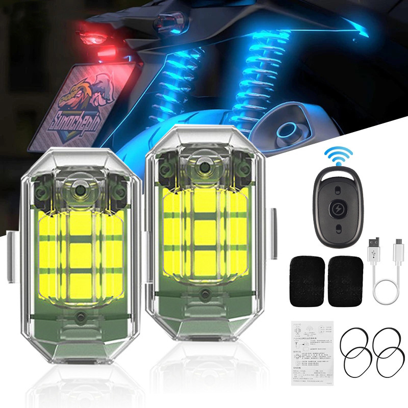 1/2/4Pc Remote Motorcycle Ligh - Drone Strobe Light 리뷰 및 가격