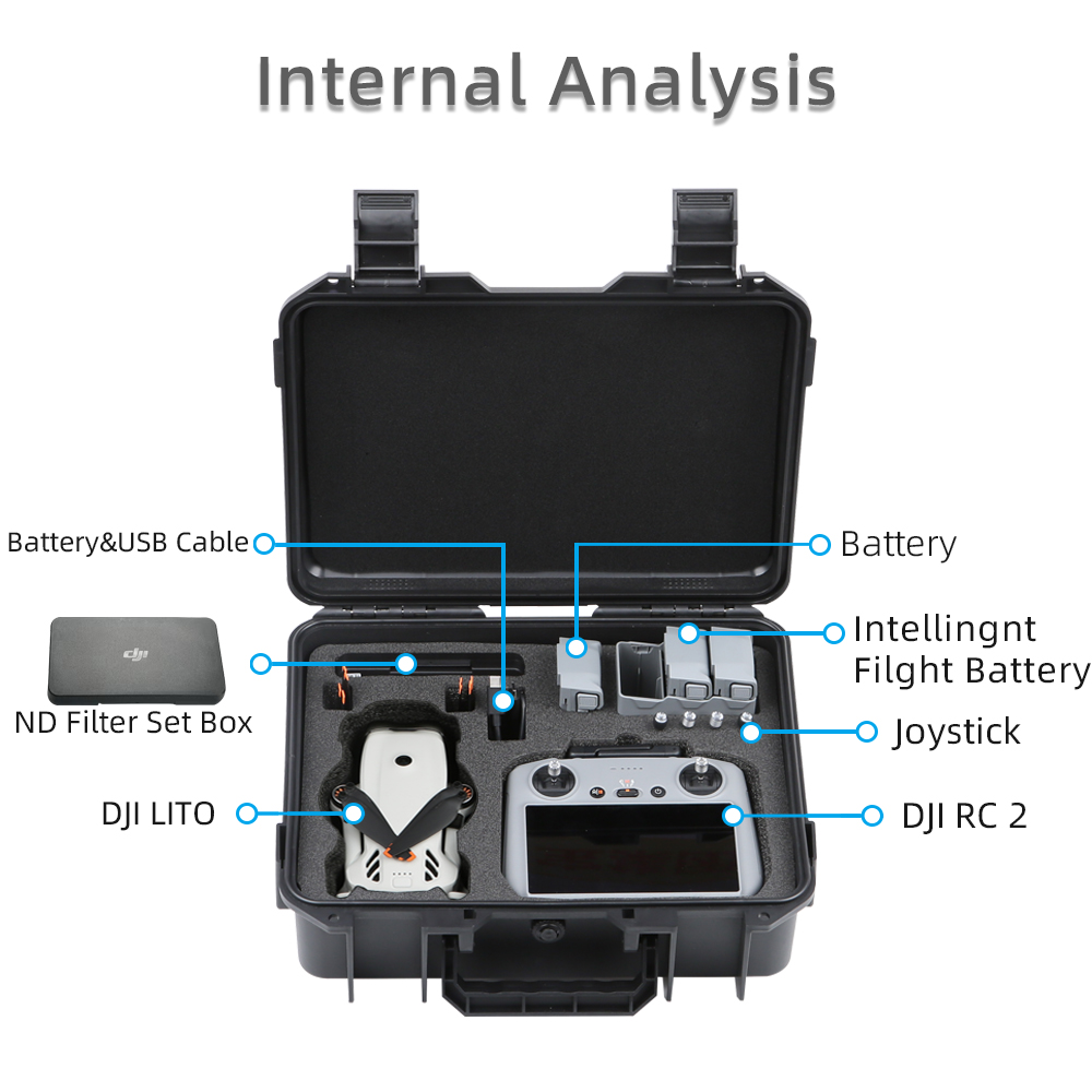 For DJI LITO 1 X1 Drone Hard S - Drone Hard Shell Case 리뷰 및 가격