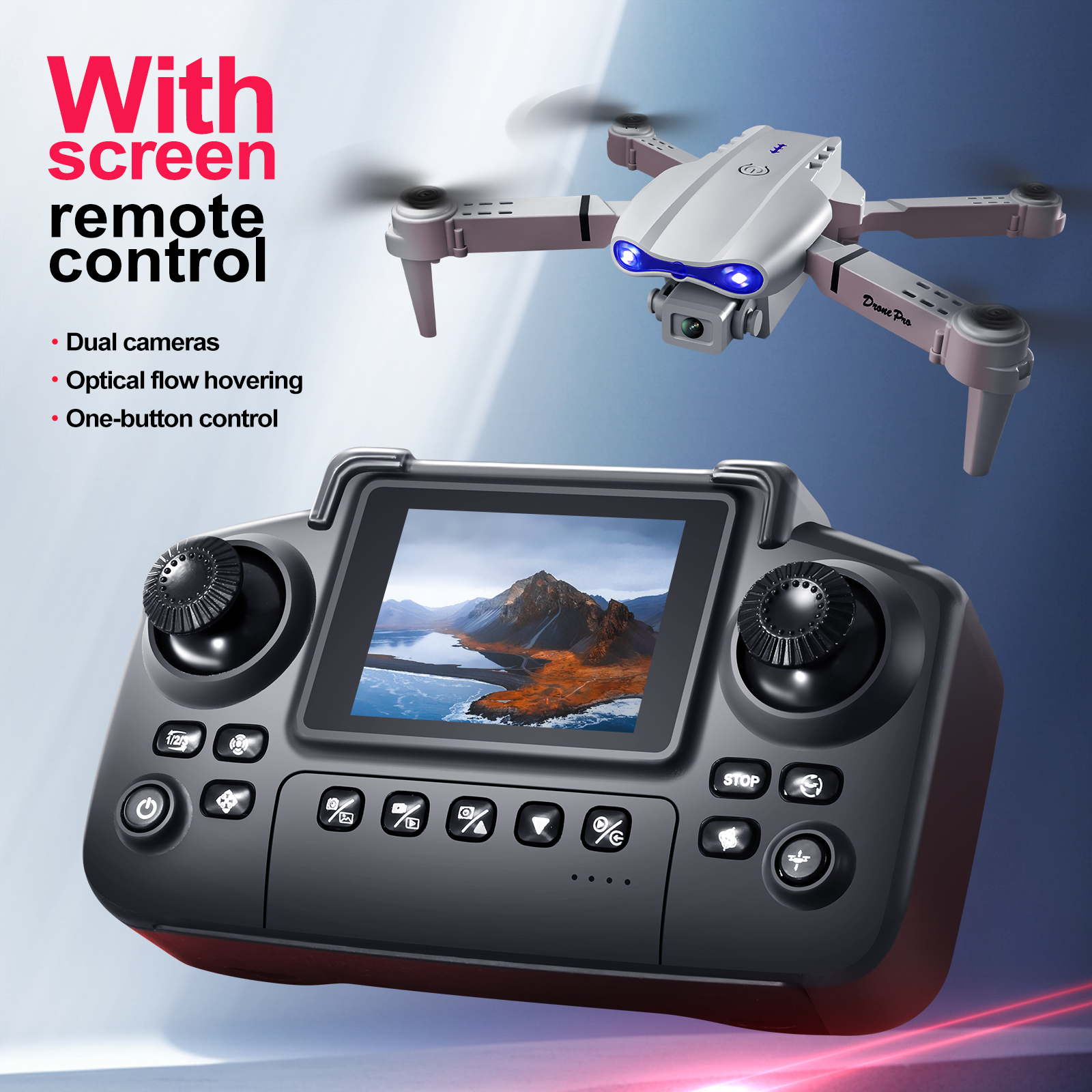 2025 New E88 E99 Upgraded Dron - Drone Controller Screen 리뷰 및 가격