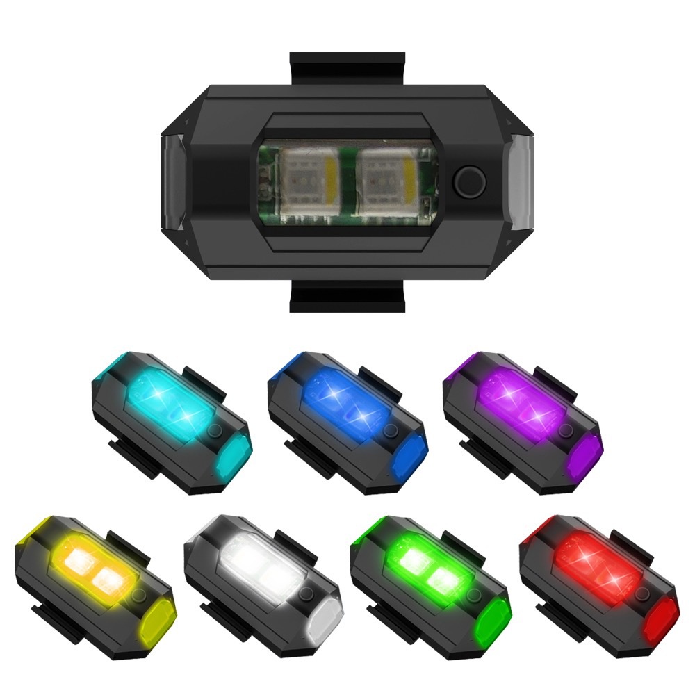 1PC 7 Color Mini USB Charging  - Drone Strobe Light 리뷰 및 가격