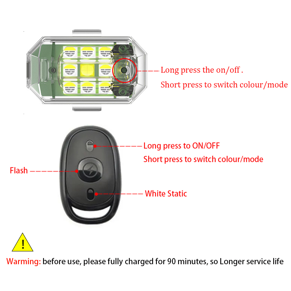 1/2/4pcs Wireless LED Drone St - Drone Strobe Light 리뷰 및 가격